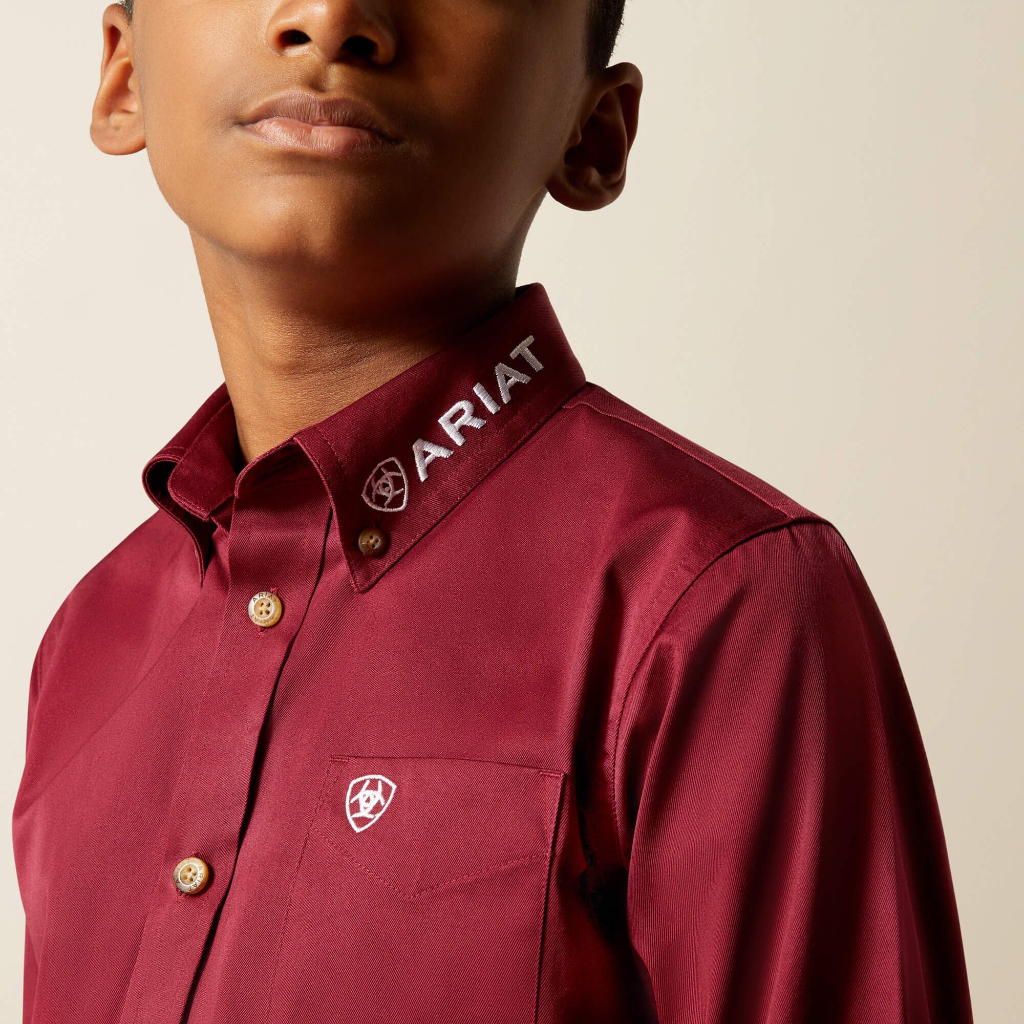 Ariat Team Logo Twill Classic Fit Shirt Kids