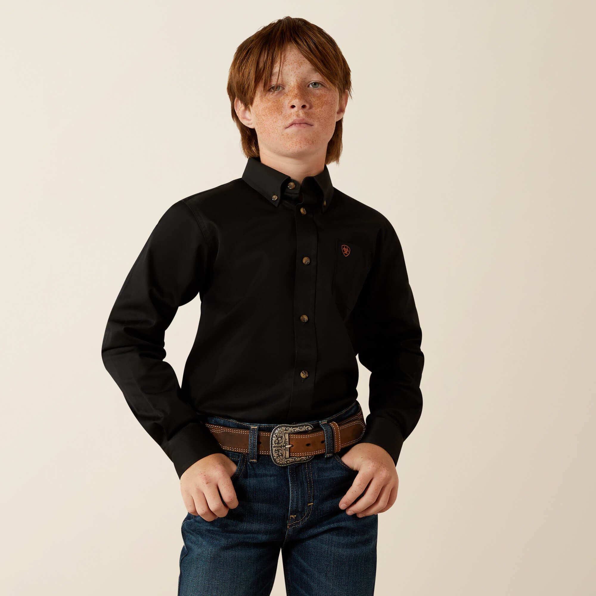 Ariat Solid Twill Classic Fit Shirt Kids