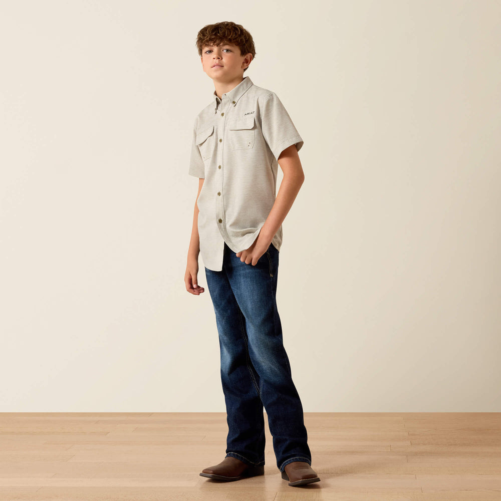 Ariat VenTEK Outbound Heathered Classic Fit Shirt Kids