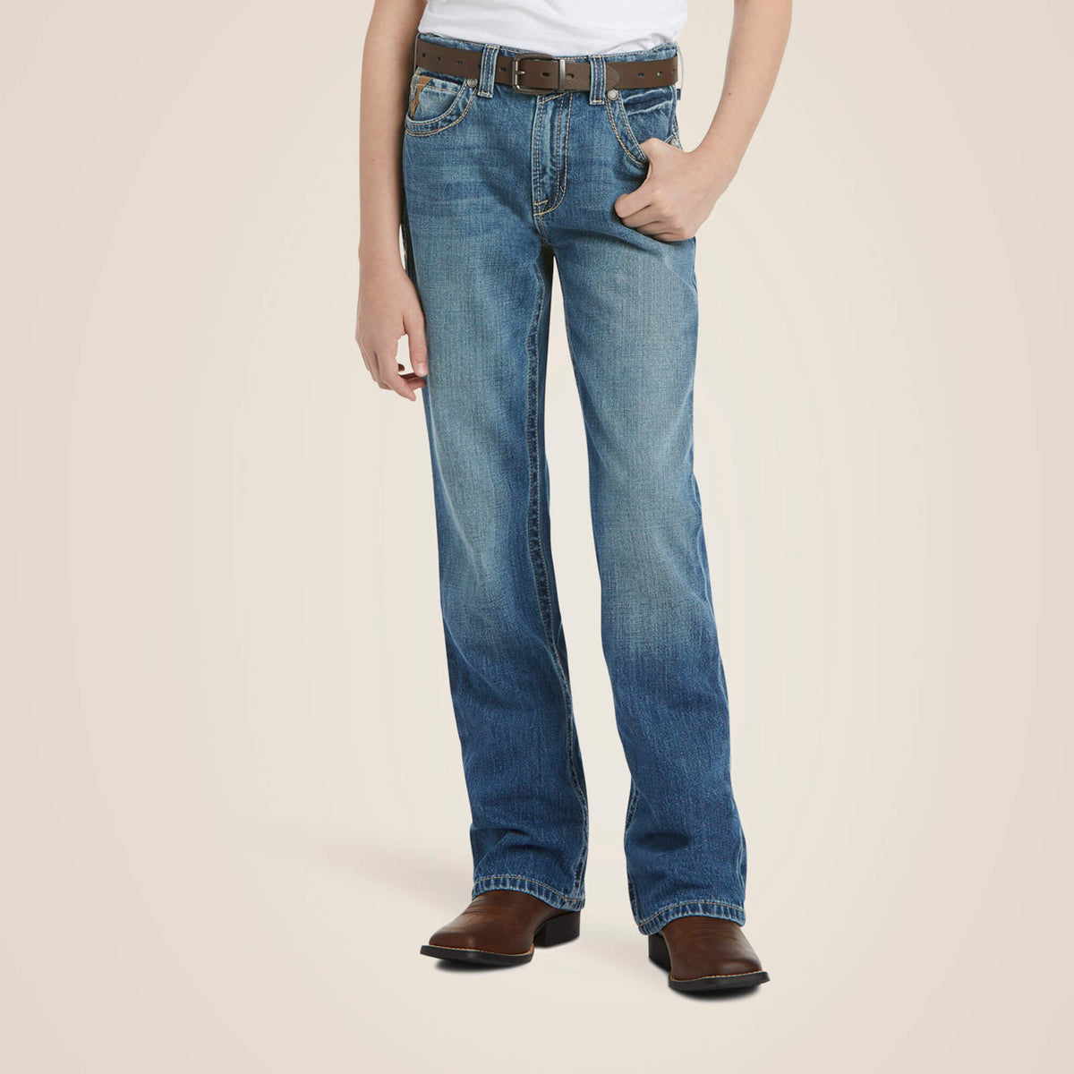 Ariat B4 Relaxed Boundary Boot Cut Jean Kids
