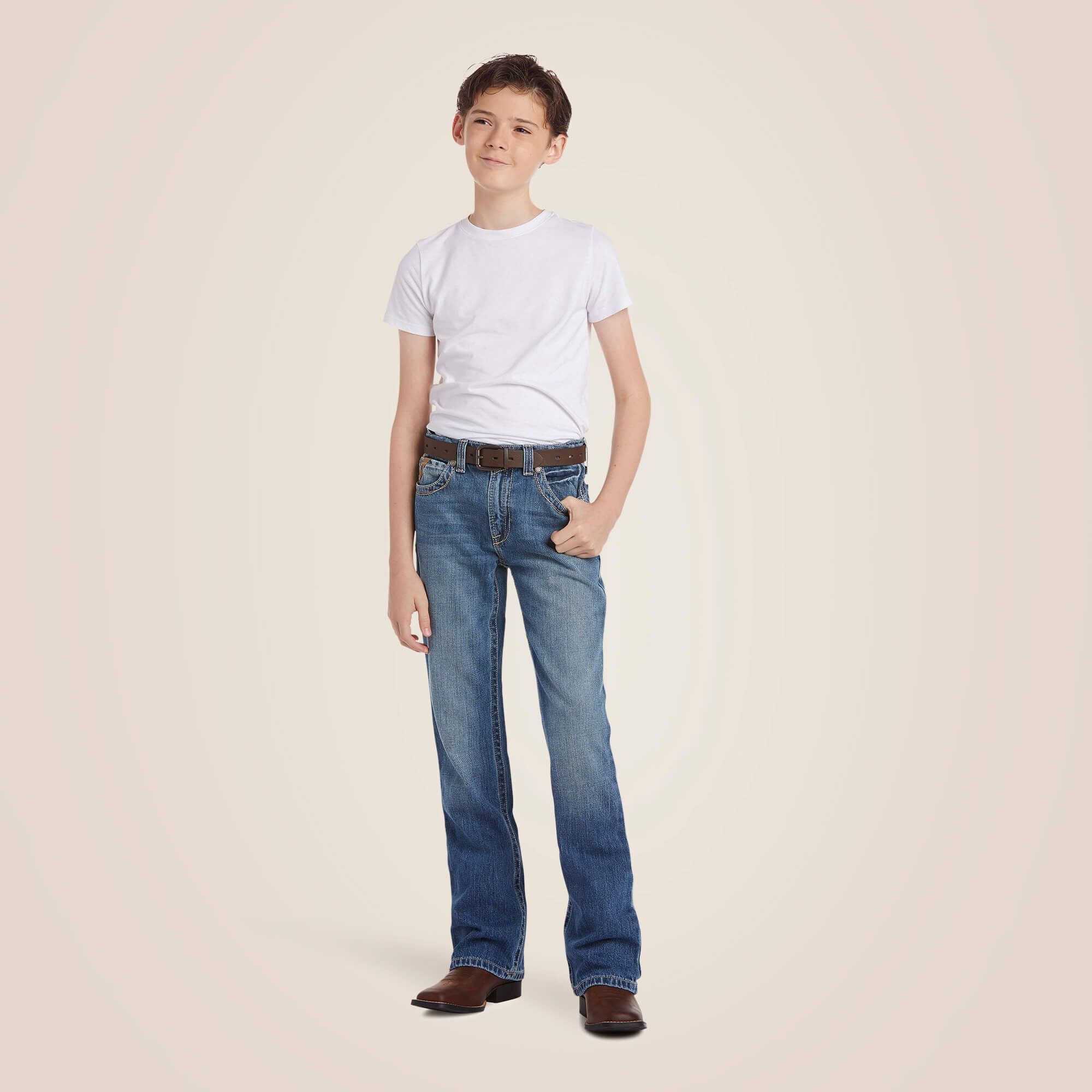 Ariat B4 Relaxed Boundary Boot Cut Jean Kids