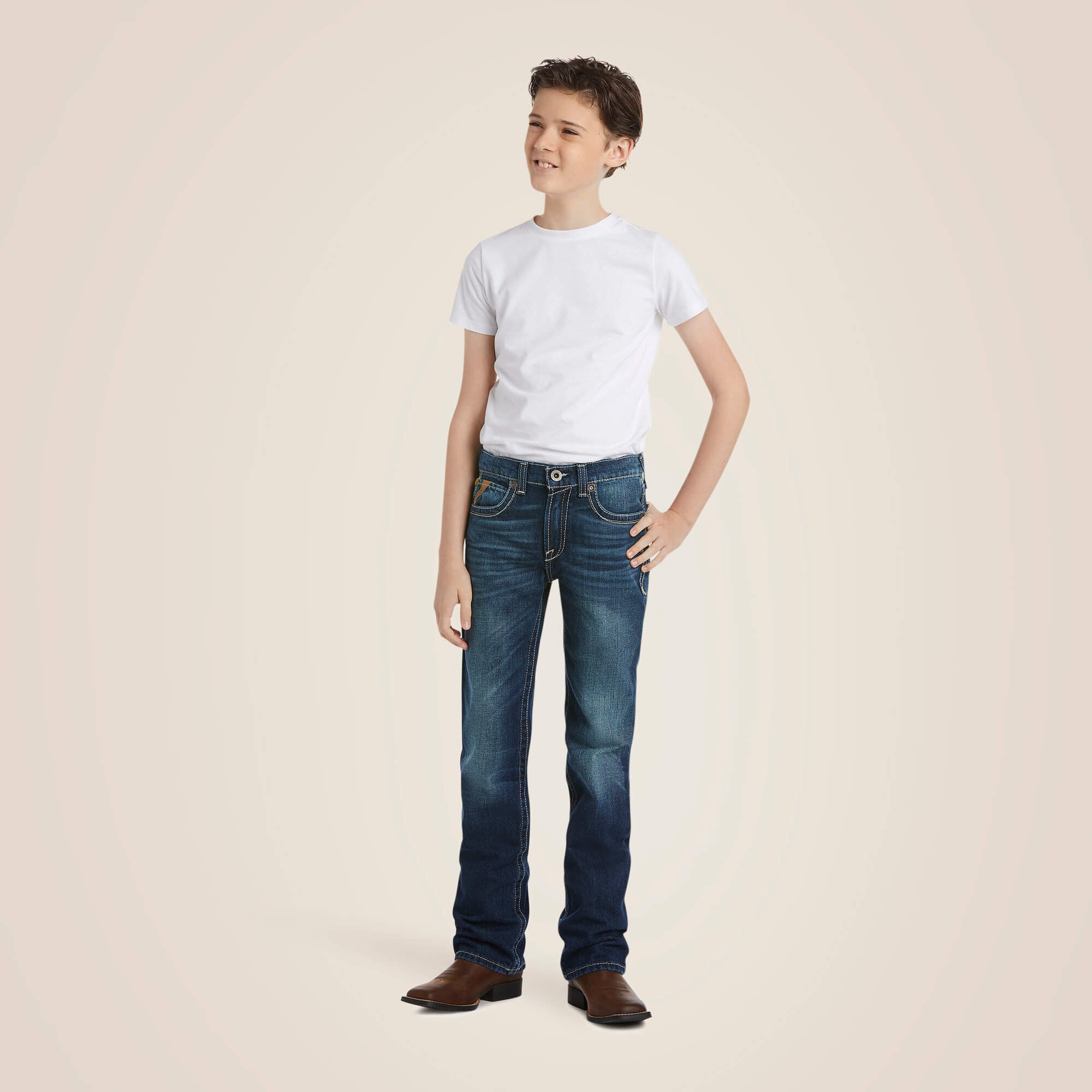 Ariat B5 Slim Boundary Stackable Straight Leg Jean Kids