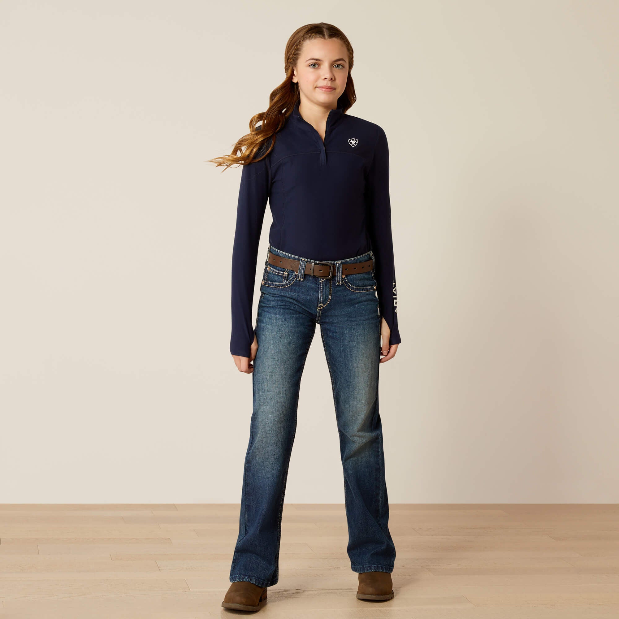 Ariat Lowell 3.0 1/4 Zip Baselayer Kids