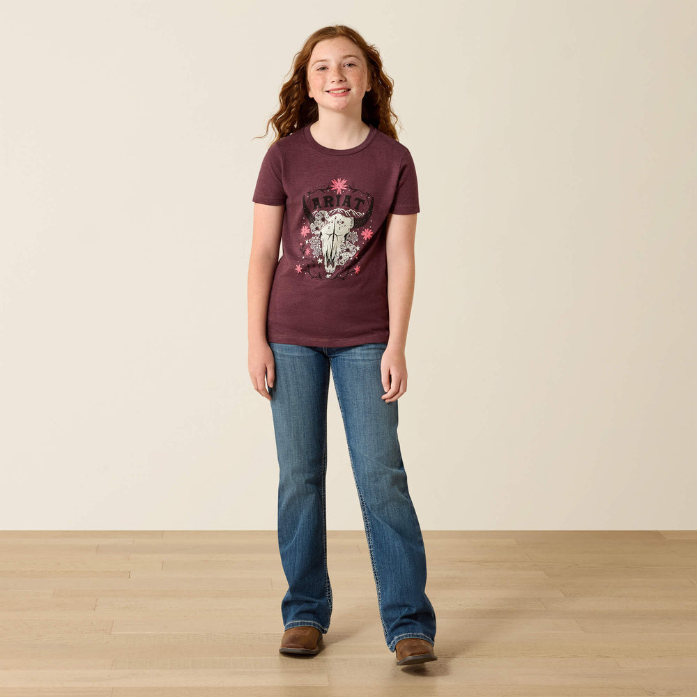 Ariat Ariat Skulls Florals T-Shirt Kids