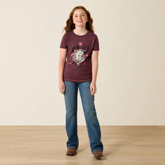 Ariat Ariat Skulls Florals T-Shirt Kids