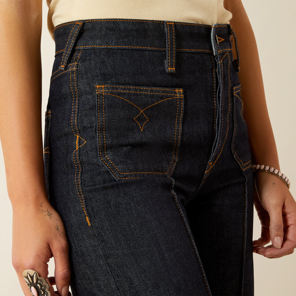 Ariat Ultra High Rise Tomboy Western Utility Wide Leg Jean Trends